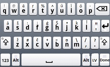 perfect Latvian keyboard